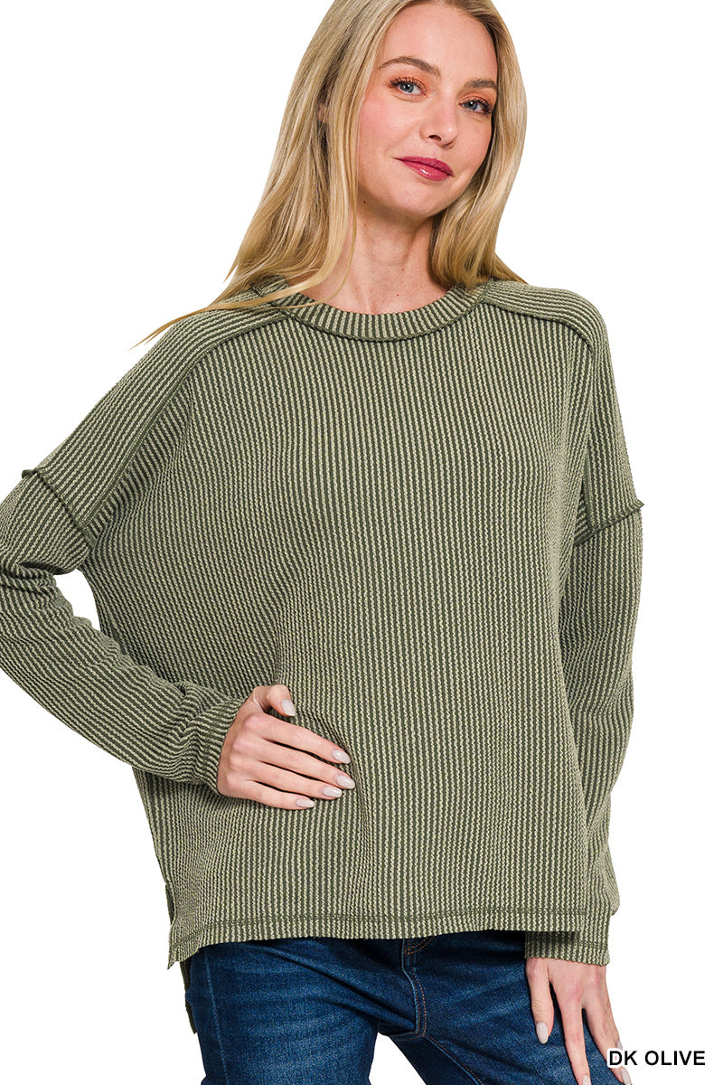 Rib Long Sleeve Top OL
