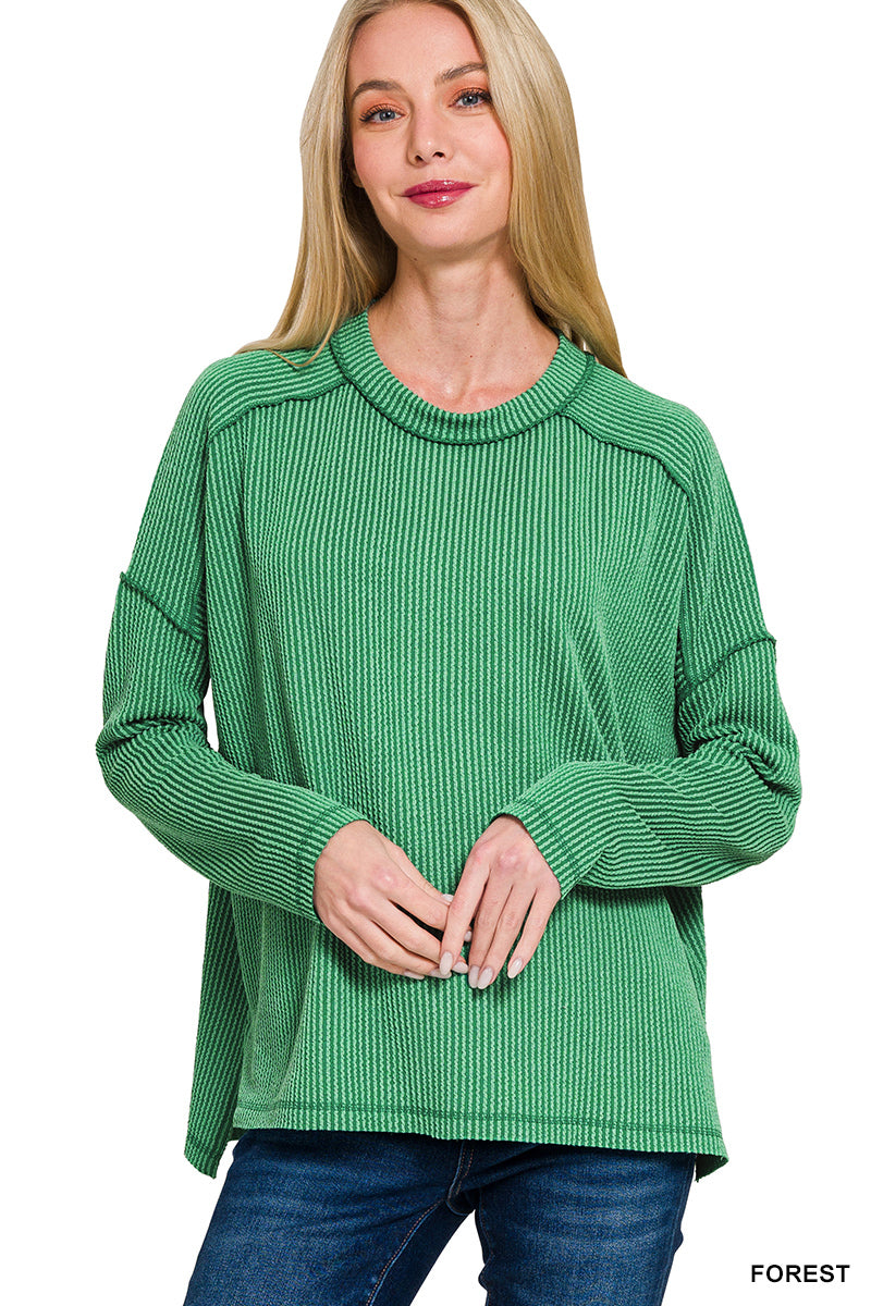 Rib Long Sleeve Top OL