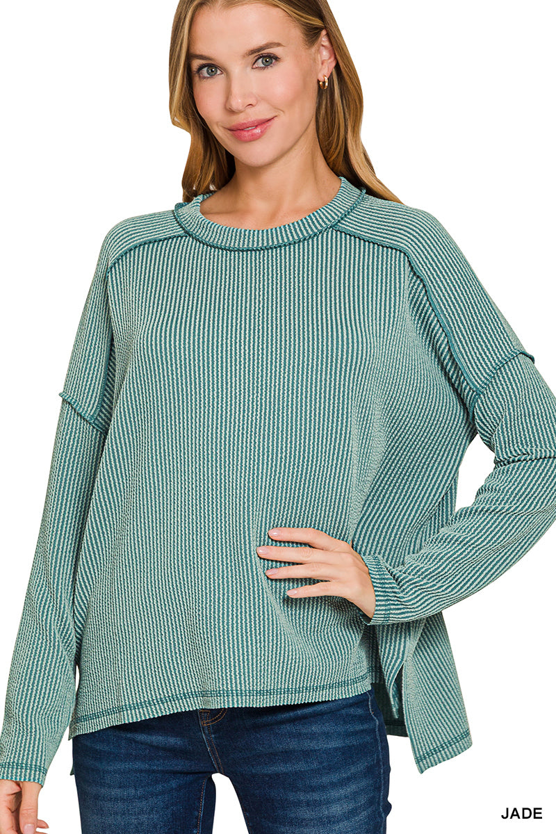 Rib Long Sleeve Top OL