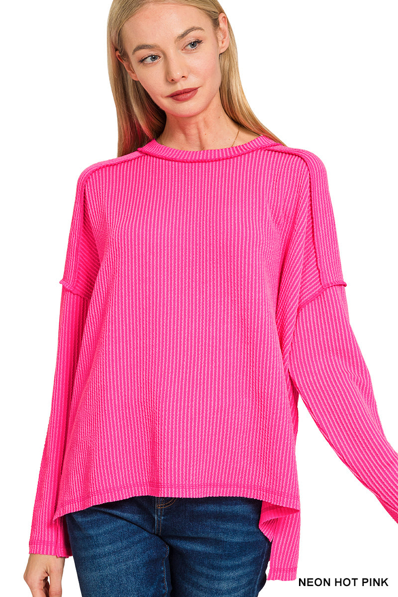 Rib Long Sleeve Top OL