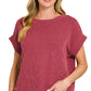 Ribbed Cap Sleeve Top