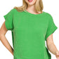 Ribbed Cap Sleeve Top
