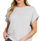 Ribbed Cap Sleeve Top