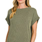 Ribbed Cap Sleeve Top