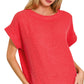 Ribbed Cap Sleeve Top