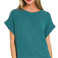 Ribbed Cap Sleeve Top