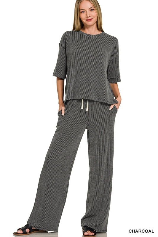 OL Ribbed Pant Set