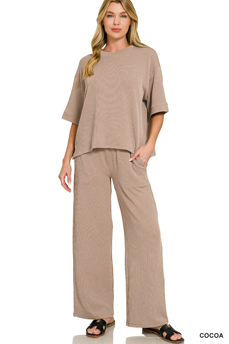 OL Ribbed Pant Set