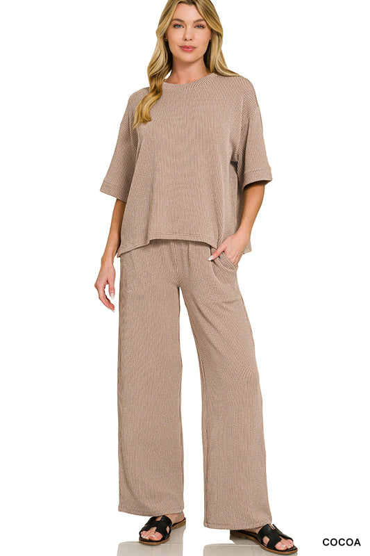 OL Ribbed Pant Set