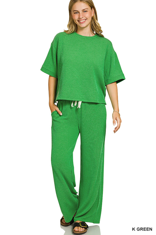 OL Ribbed Pant Set