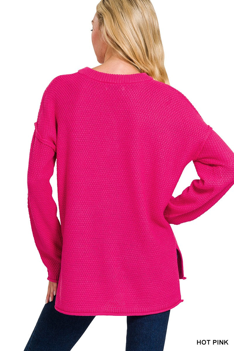 Henley Style Sweater