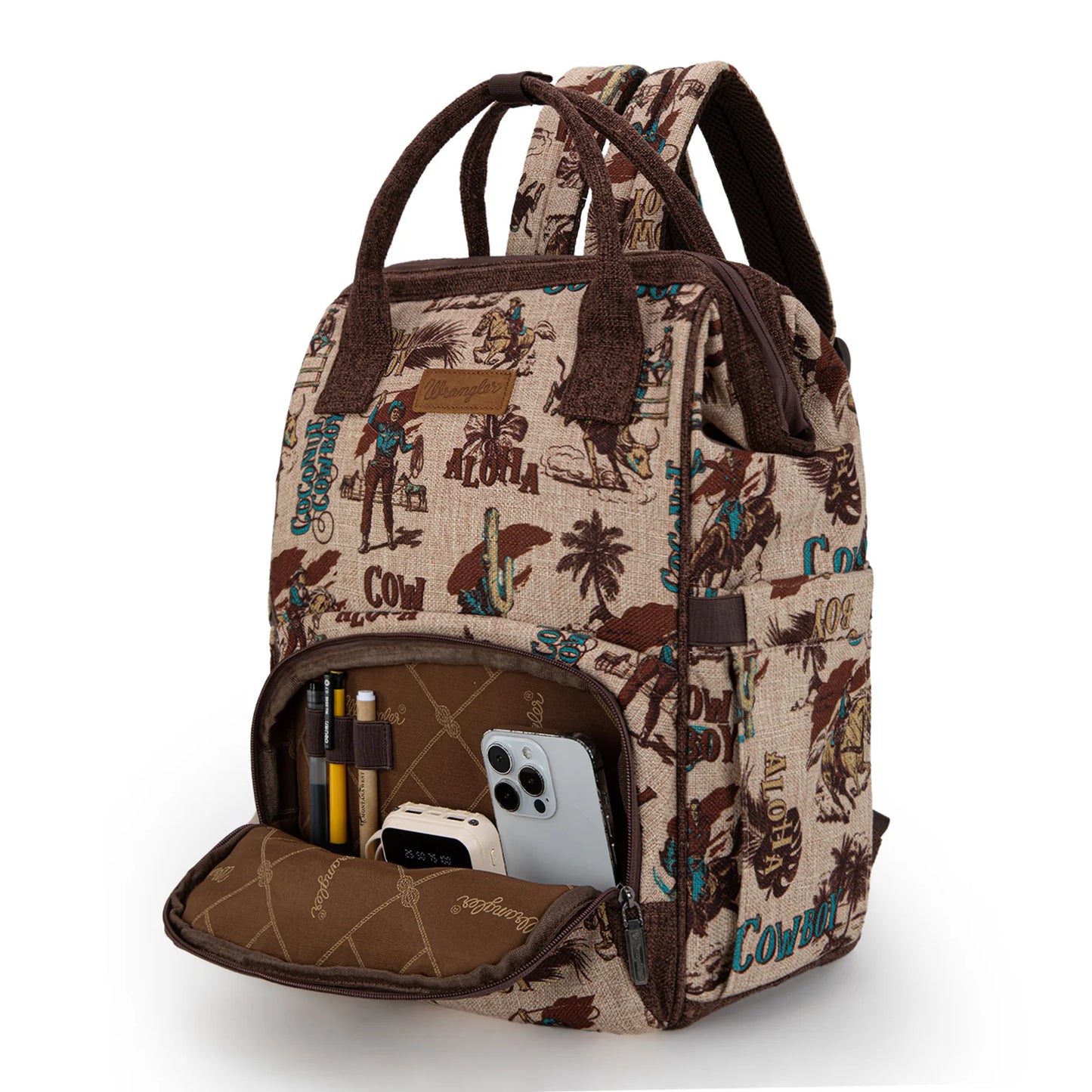 Aloha Cowboy Print Backpack