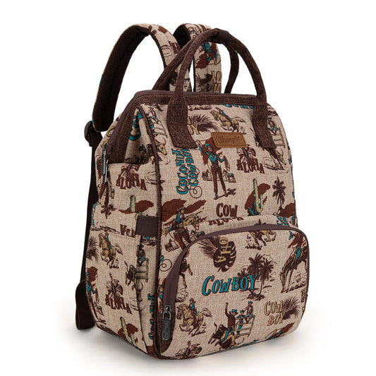 Aloha Cowboy Print Backpack