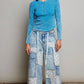 OL Patchwork Denim Pant