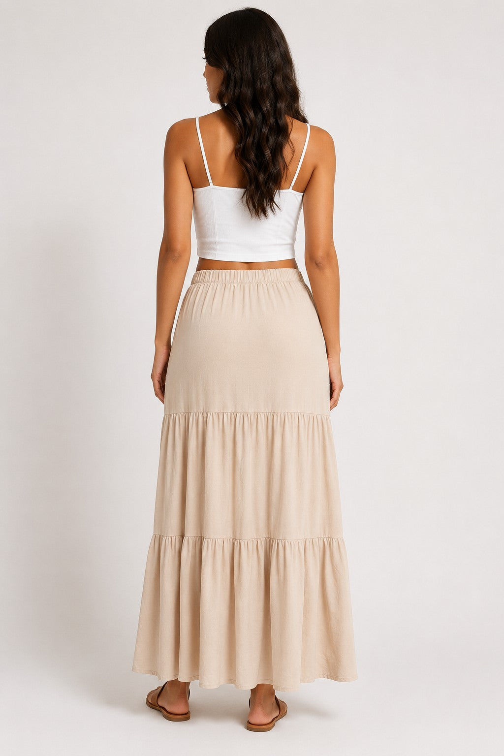 Tiered Maxi Skirt