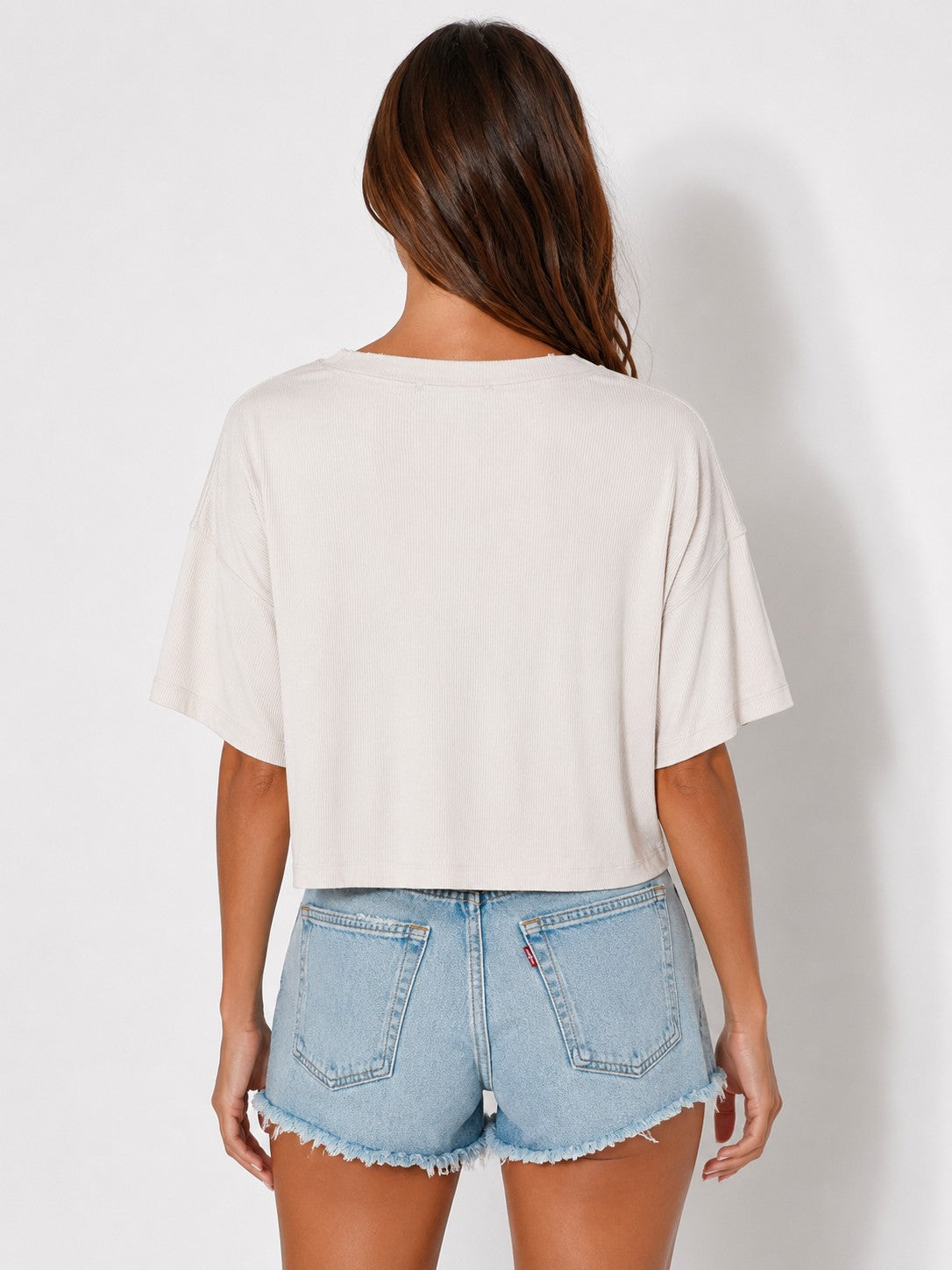 OL Ribbed Crop Box T-Shirt