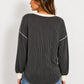 Ribbed Button Sweater