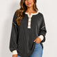 Ribbed Button Sweater
