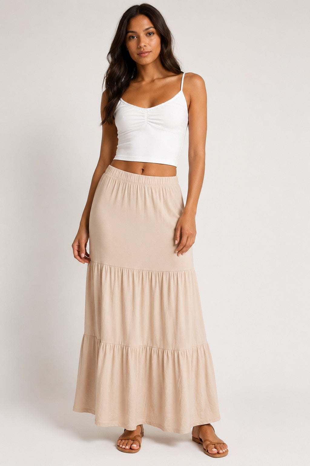 Tiered Maxi Skirt