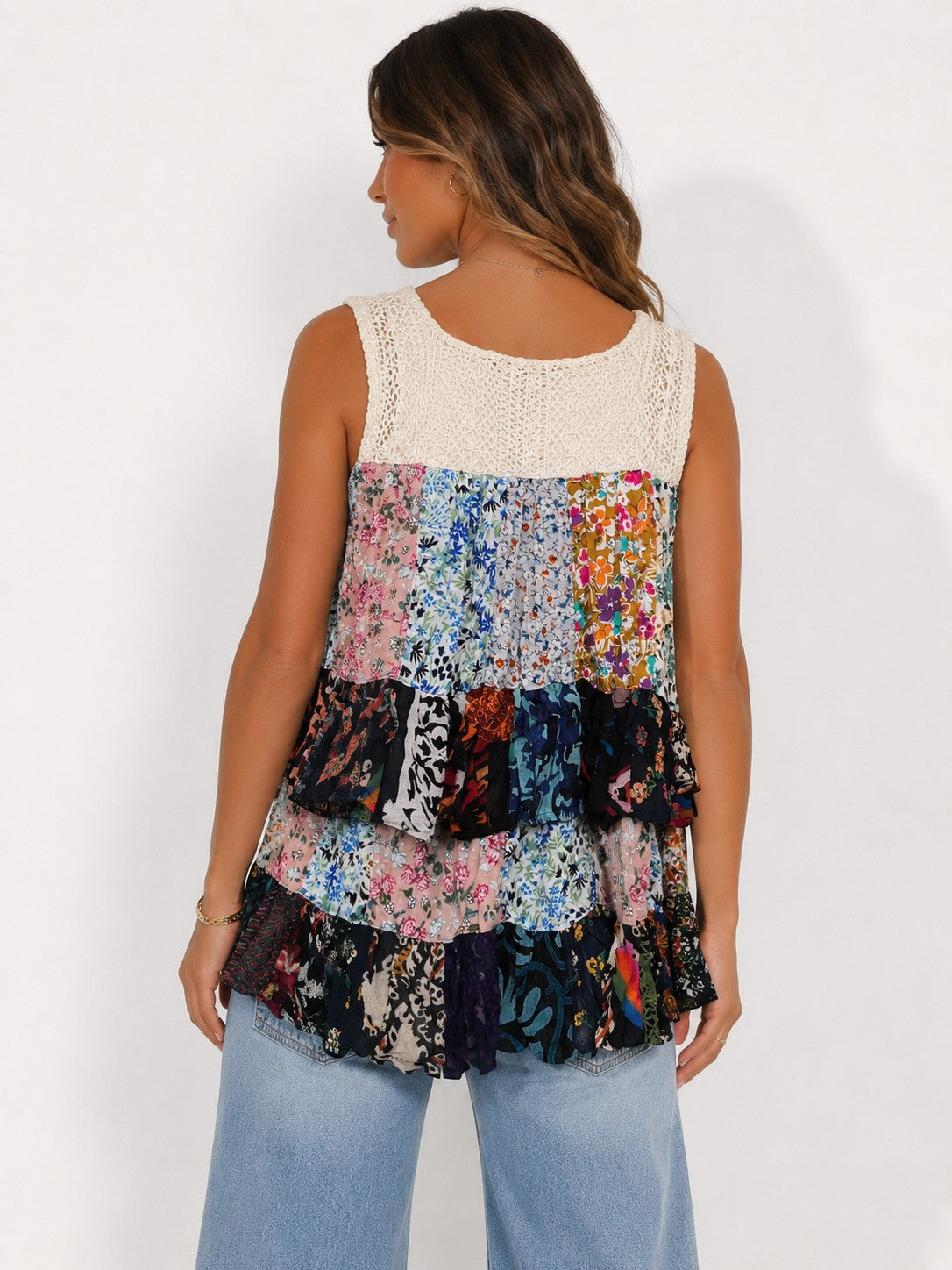 Tiered Lace Tank Top