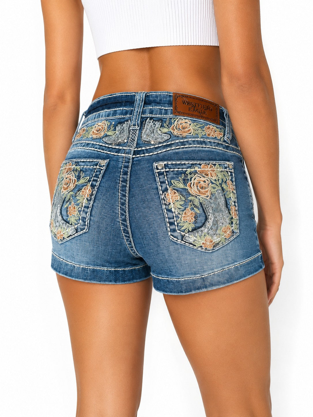 OL Westfield Eagle Bling Boot Shorts