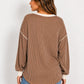 Ribbed Button Sweater