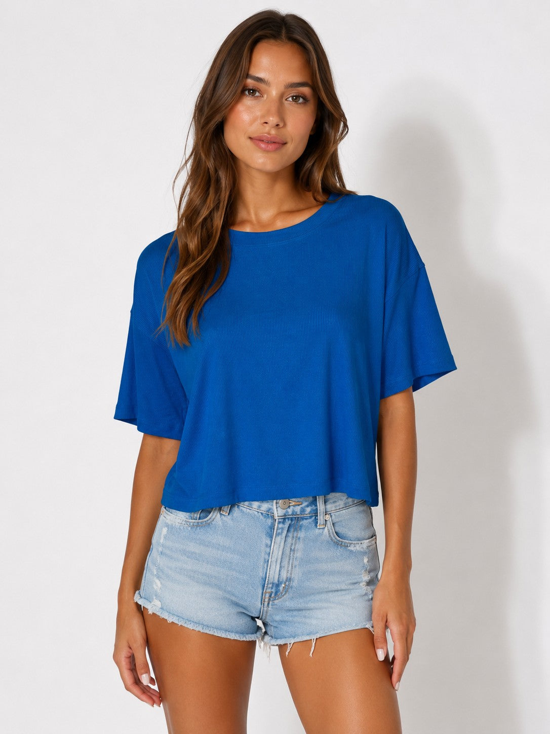OL Ribbed Crop Box T-Shirt