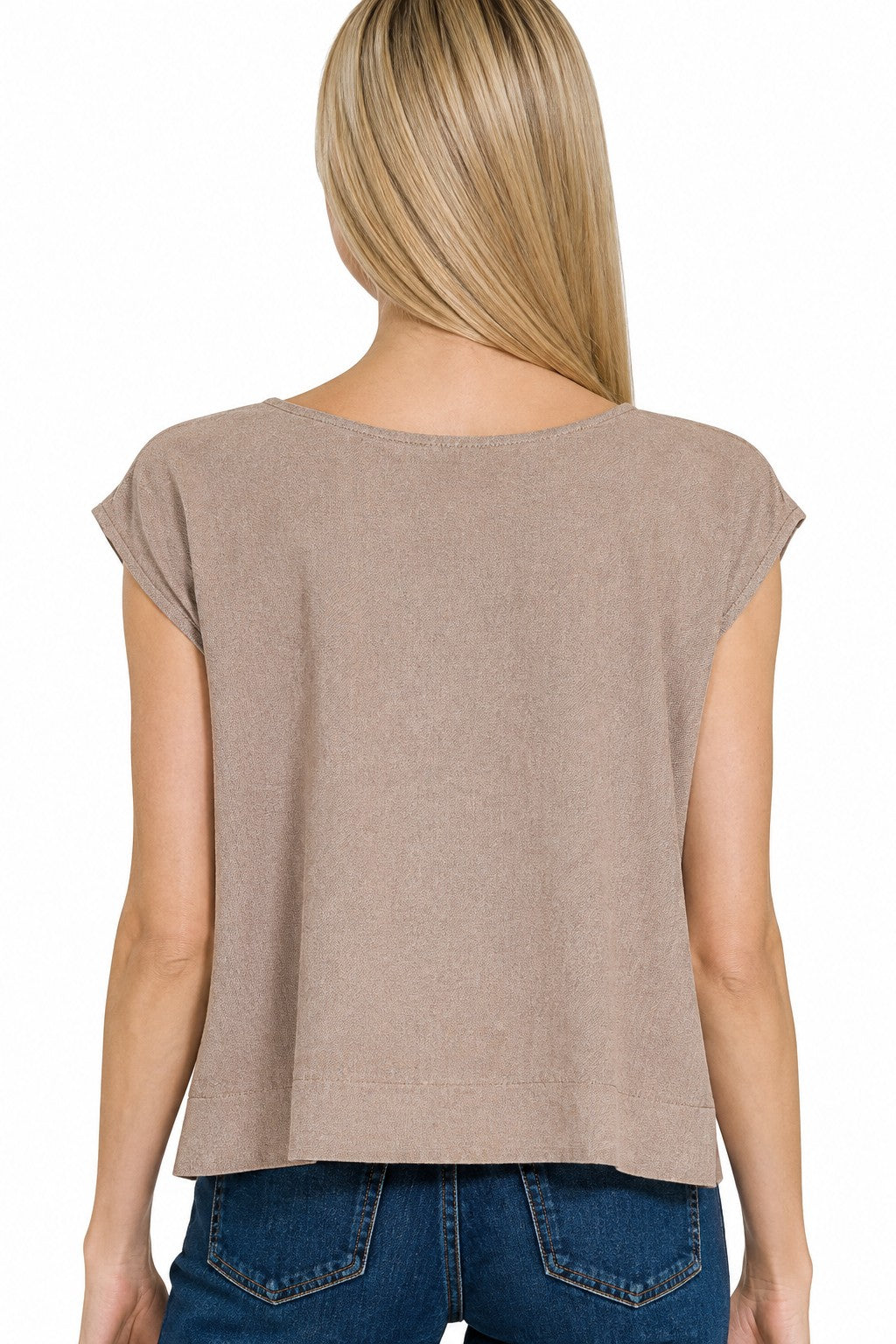 Linen Sleeveless Top