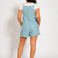 Acid Washed Linen Romper