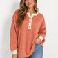 Ribbed Button Sweater
