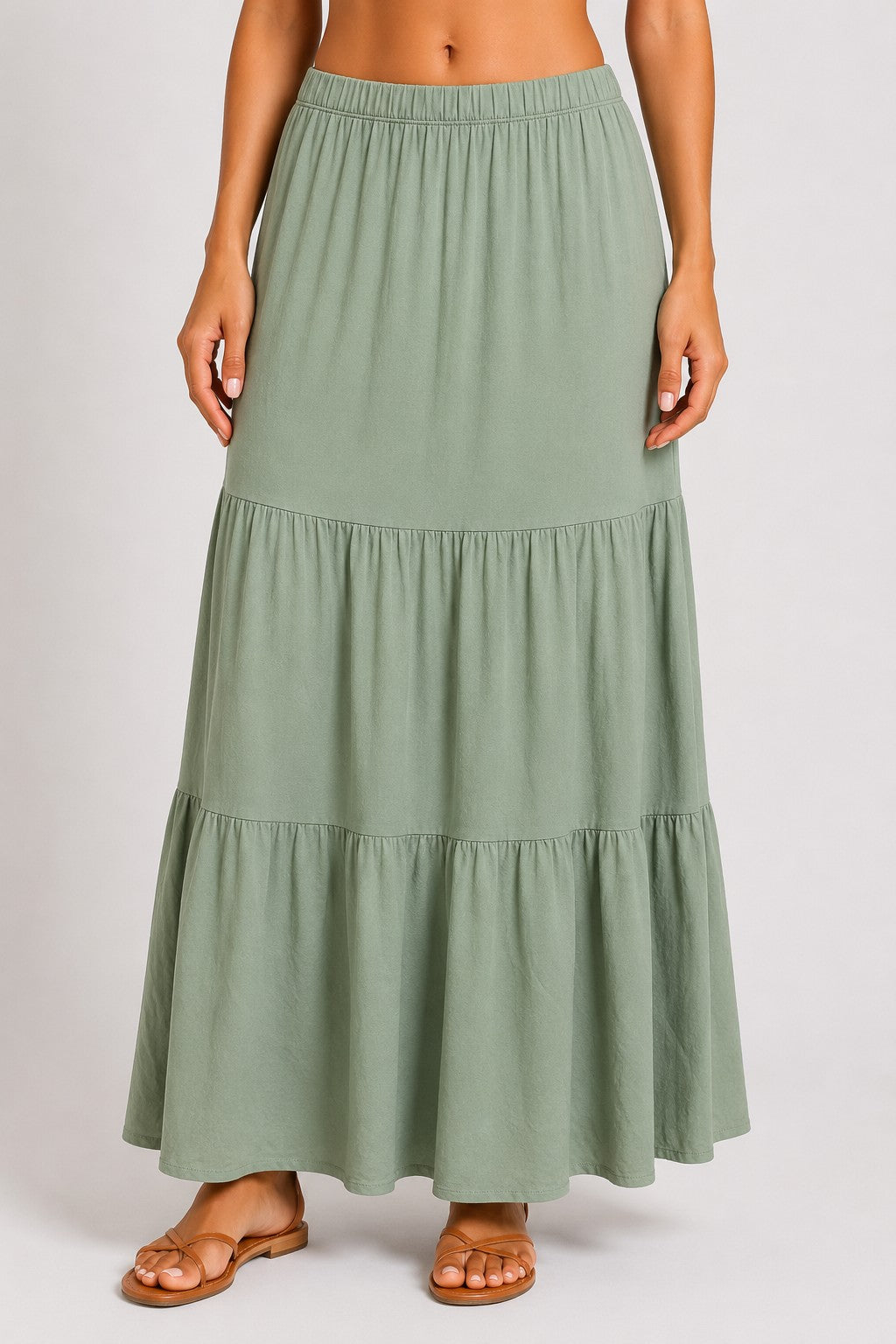 Tiered Maxi Skirt