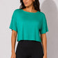 Ribbed Crop Box T-Shirt