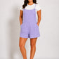 Acid Washed Linen Romper