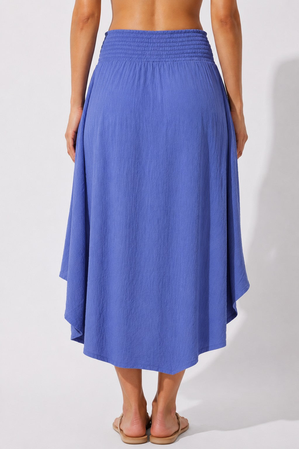Smocked Maxi-Skirt With Pockets