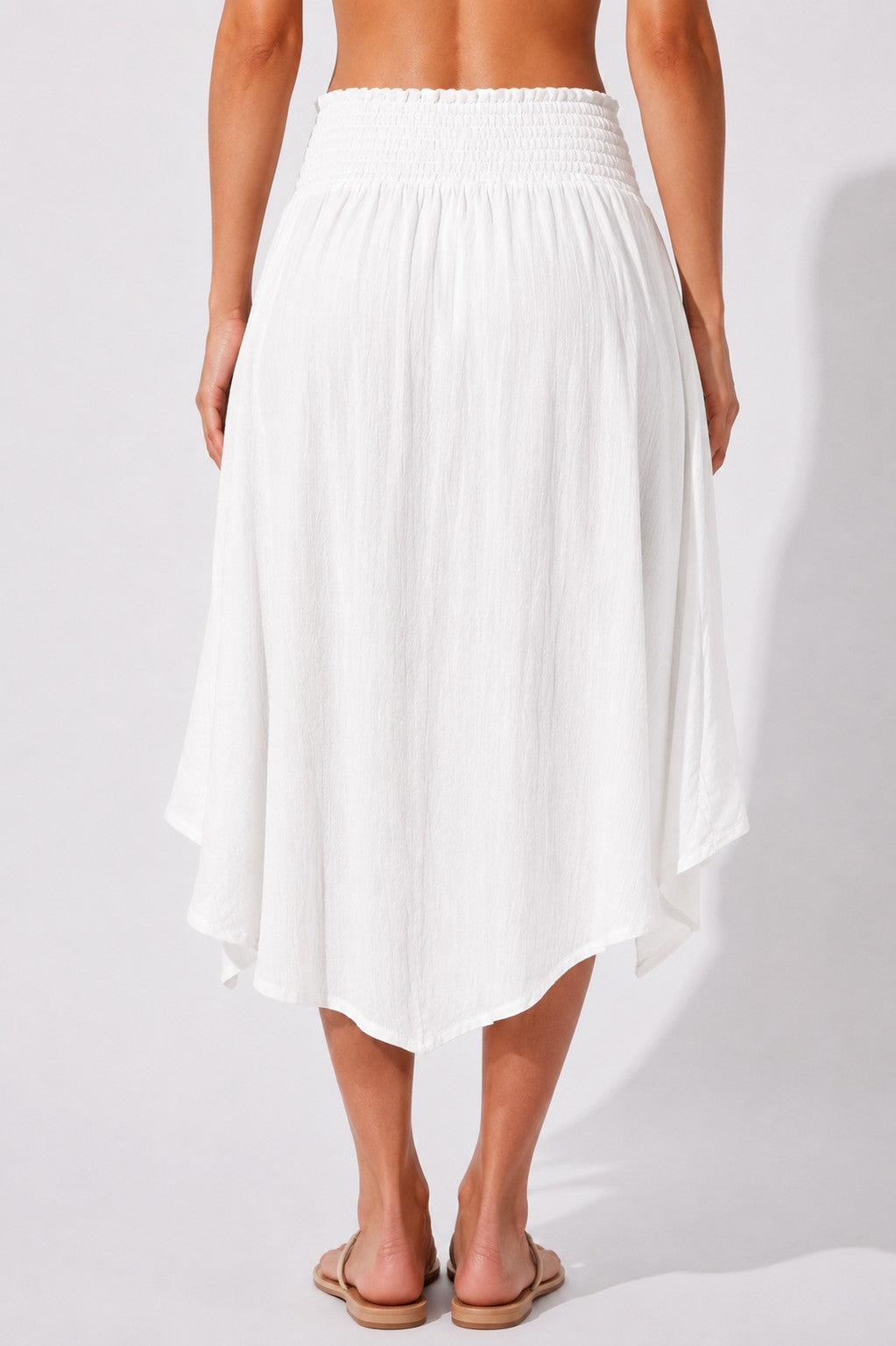 Smocked Maxi-Skirt With Pockets
