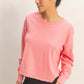 OL Long Sleeve Open Back Top