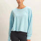 OL Long Sleeve Open Back Top