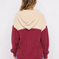 Ribbed Button Hoodie