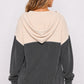 Ribbed Button Hoodie