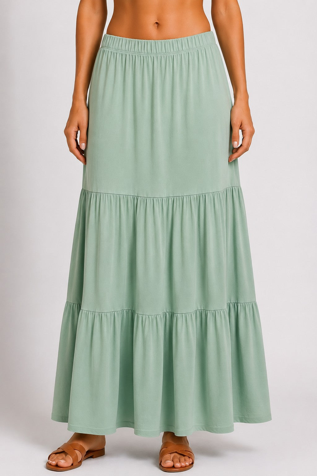 Tiered Maxi Skirt