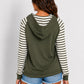 Stripe Button Hoodie